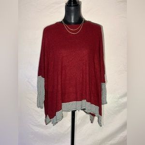 Jodifl Red Sweater with Strip details
